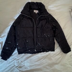 Joe Fresh Black Sequin Jacket